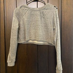 Distressed sweater